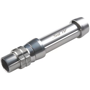 Alps Centra-Lock Knurled Long Nut Silver