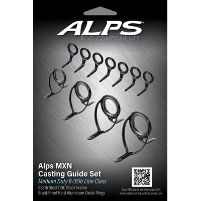 7' 10"-6' 6" Alps Black Casting guide Kit / no top