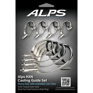 7'6"-6'6" Alps Polished Heavy Conventional Guide Kit / no top