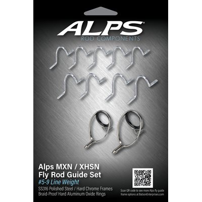 10'-8'6" 9wt-5wt Alps Polished Guide Kit / no top