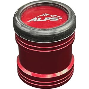 Aluminum Butt Cap 20mm - Red